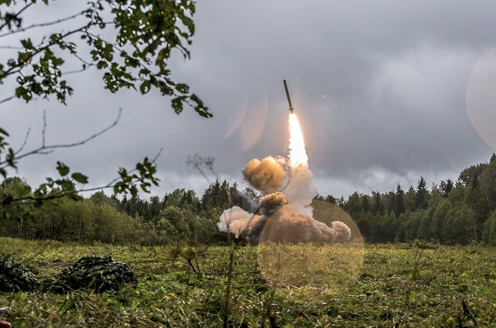 FILE - This undated file photo provided Tuesday, Sept. 19, 2017, by Russian Defense Ministry official web site shows a Russian Iskander-K missile launched during a military exercise at a training ground at the Luzhsky Range, near St. Petersburg, Russia. A landmark arms control treaty that President Ronald Reagan and Soviet leader Mikhail Gorbachev signed three decades ago is dead. The U.S. and Russia both walked away from the deal on Friday, Aug. 2, 2019. (Russian Defense Ministry Press Service via AP/File) | FACTSWANTED FILE - This undated file photo provided Tuesday, Sept. 19, 2017, by Russian Defense Ministry official web site shows a Russian Iskander-K missile launched during a military exercise at a training ground at the Luzhsky Range, near St. Petersburg, Russia. A landmark arms control treaty that President Ronald Reagan and Soviet leader Mikhail Gorbachev signed three decades ago is dead. The U.S. and Russia both walked away from the deal on Friday, Aug. 2, 2019. (Russian Defense Ministry Press Service via AP/File) | FACTSWANTED
