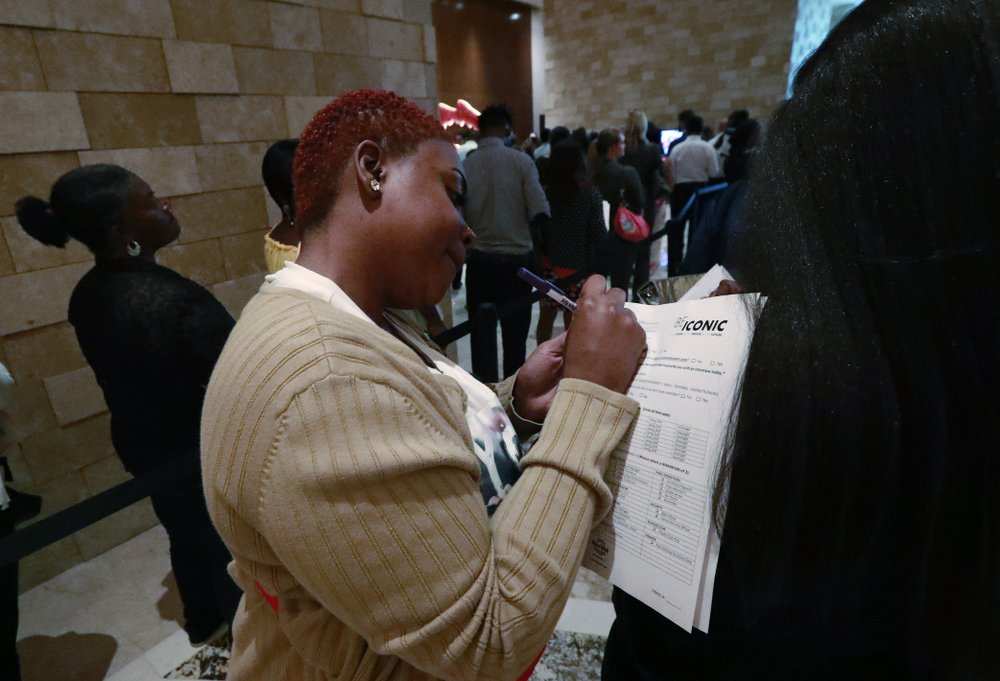 US adds a solid 164,000 jobs; unemployment rate stays 3.7% | FACTSWANTED US adds a solid 164,000 jobs; unemployment rate stays 3.7% | FACTSWANTED