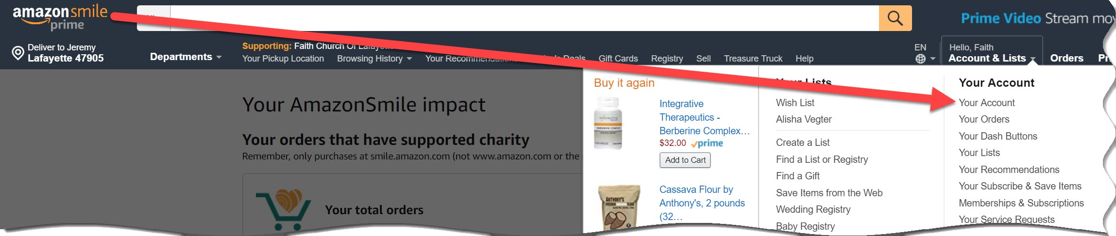 amazonsmile baby registry