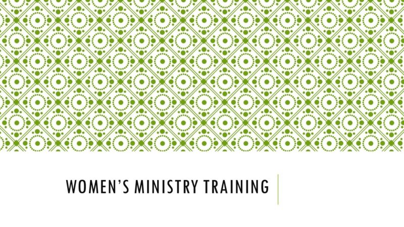 Women's Ministry Training