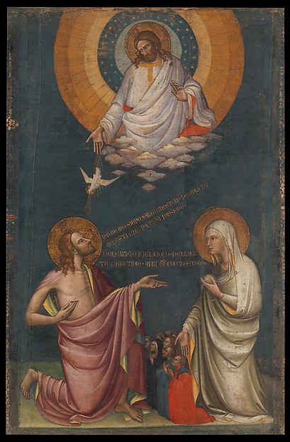 The Intercession of Christ and the Virgin by Lorenzo Monaco, c. 1400 [The Cloisters, New York]