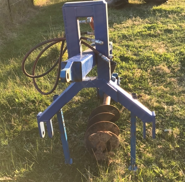 John Berends Hydraulic Down Pressure Post Hole Digger 3 Point
