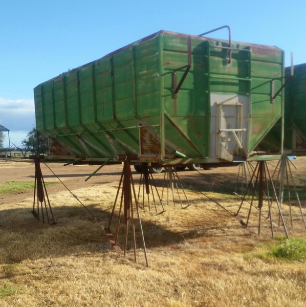 Flat top grain bins for sale Trucks & Trailers Stock Crates