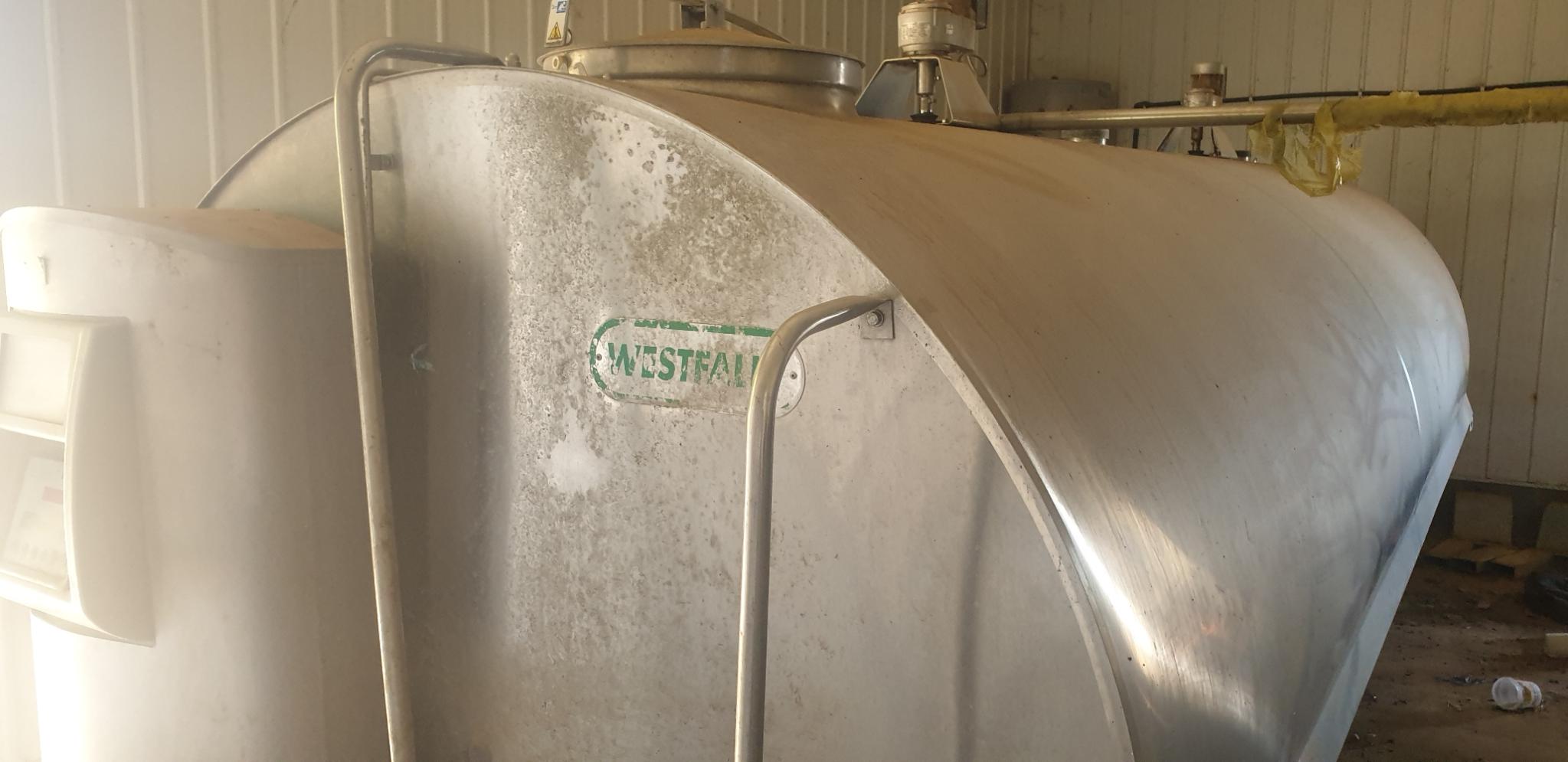 10,000 Westfalia Milk Vat with Auto Wash Machinery