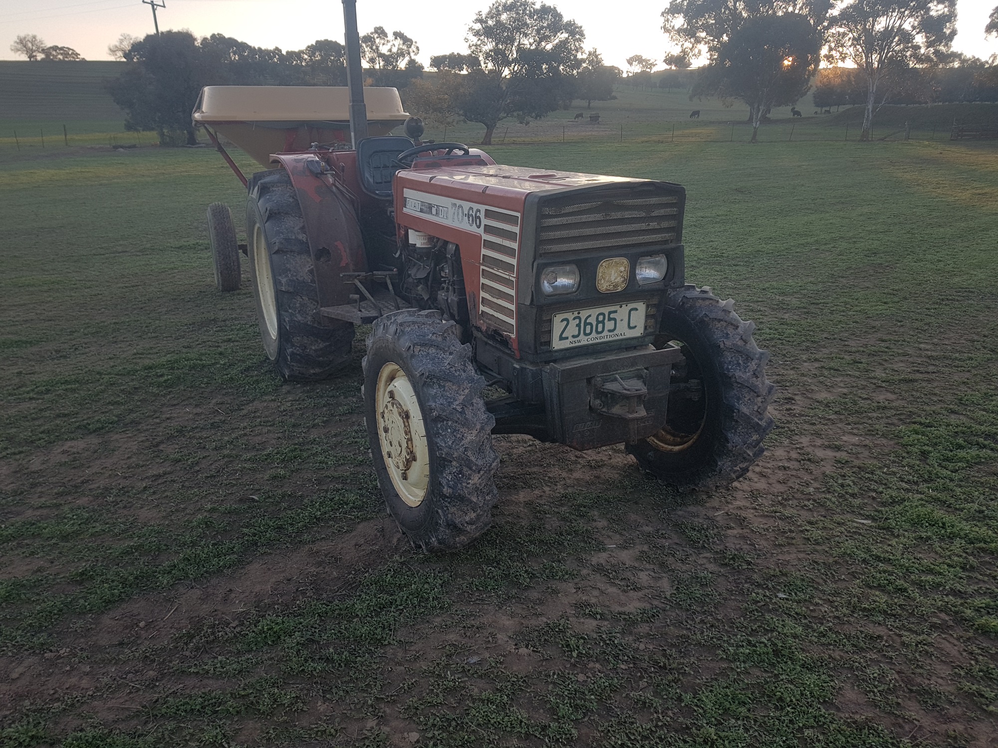 Fiat 70/66 DT Orchard Tractor 70HP 4 X 4 Machinery