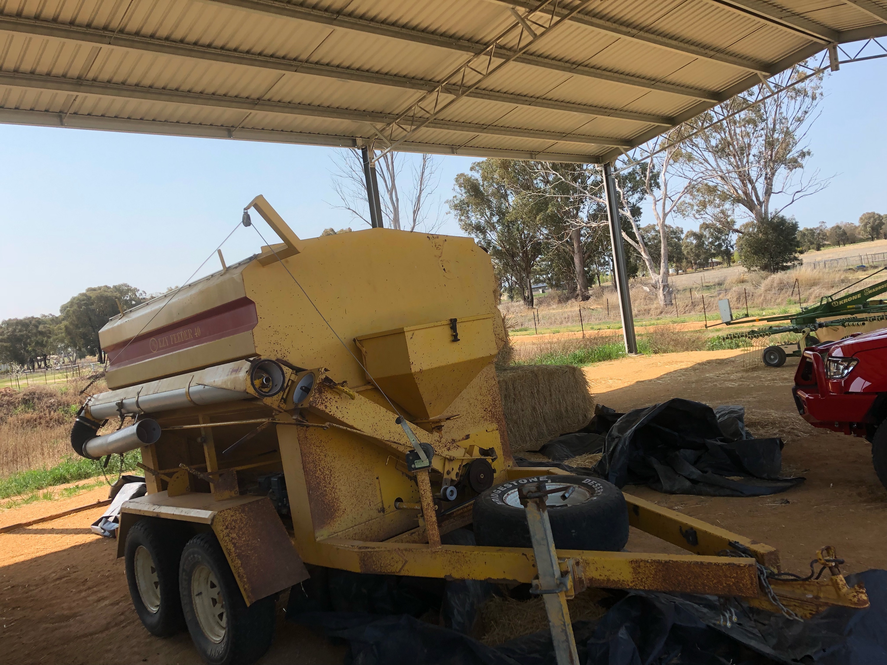 Ezy Feeder 40 FeedOut Cart Livestock Equipment Livestock