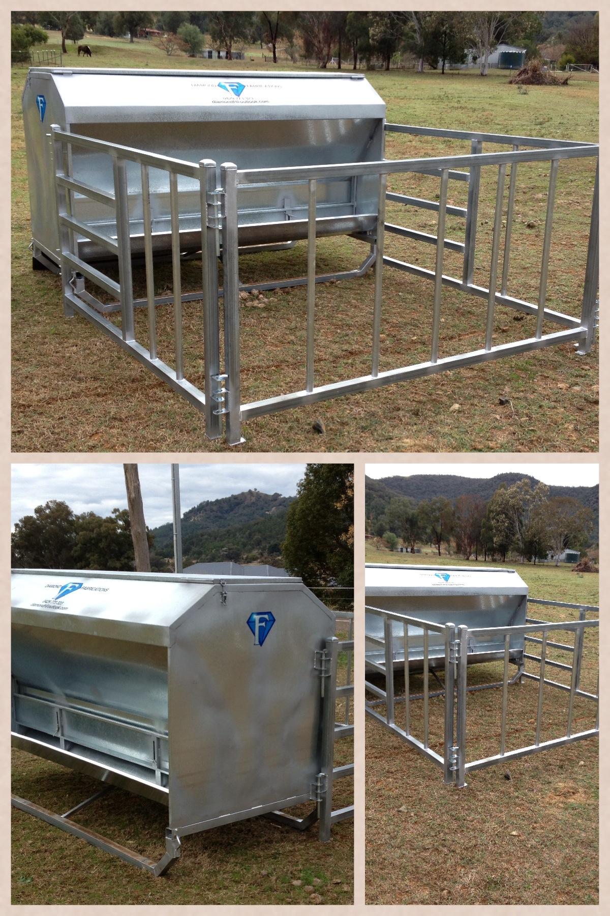 CATTLE FEEDER WITH CALF CREEP Machinery & Equipment General