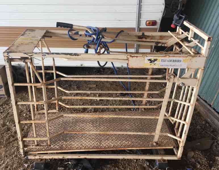 Lamb Weigh Crate with Bars and Monitor Livestock Equipment