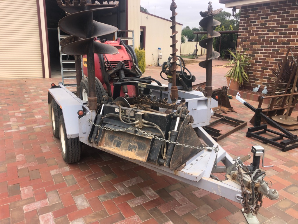 Dingo with attachments on Trailer Machinery & Equipment