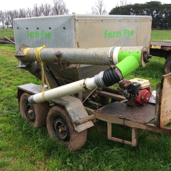 Farm Pro Portable Feed Bin with Auger Livestock Equipment
