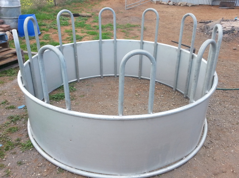 BULL RING HAY FEEDER SKIRTED Livestock Equipment Livestock