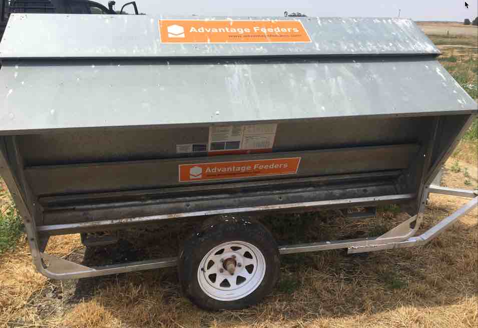 Advantage 1800 lick feeder on wheels. Livestock Equipment
