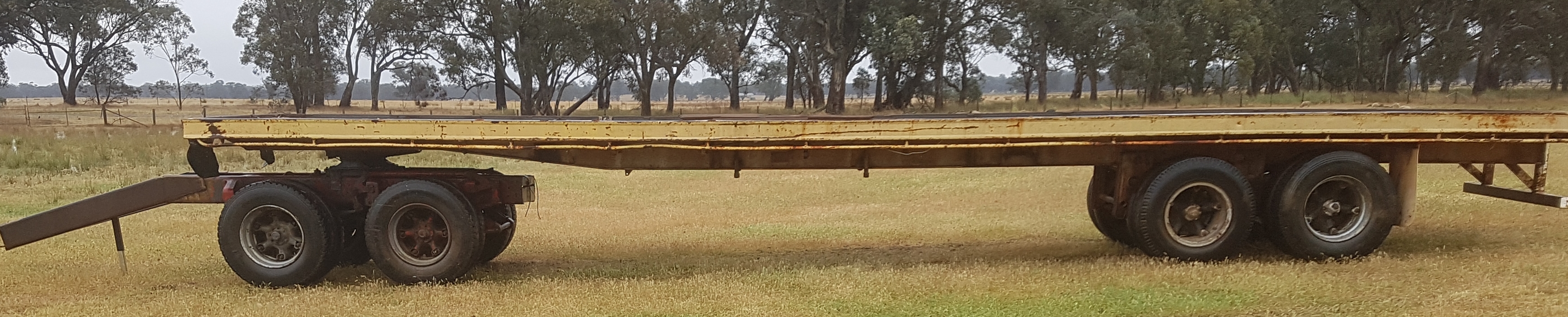 41FT bogey hay trailer Trucks & Trailers Farm Trailer For