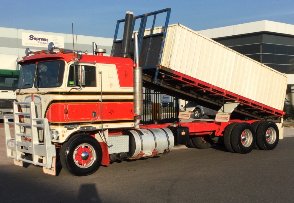 Kenworth K100 1980 Tipping Tray Truck For Sale w Cummins Motor and