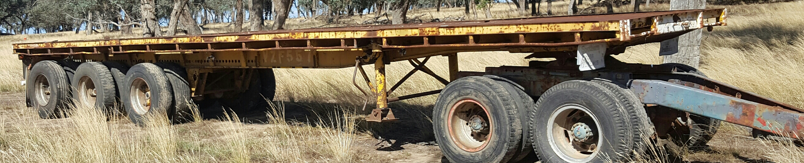40ft boggie tri farm/hay trailer Trucks & Trailers Farm