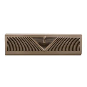 18 in Baseboard Diffuser Brown Steel | Famous Supply