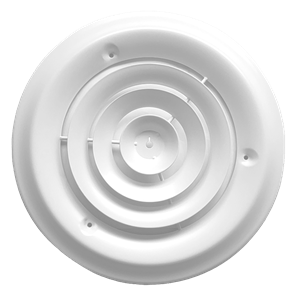 8 in Round Ceiling Diffuser White Steel | Famous Supply