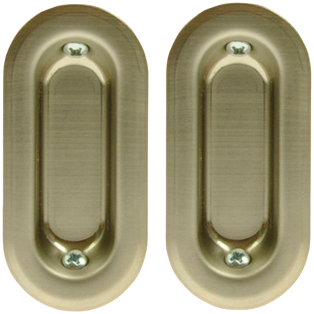 Johnson Prod. 3515PK2 Johnson Hardware Oval Flush Pocket Door Pull
