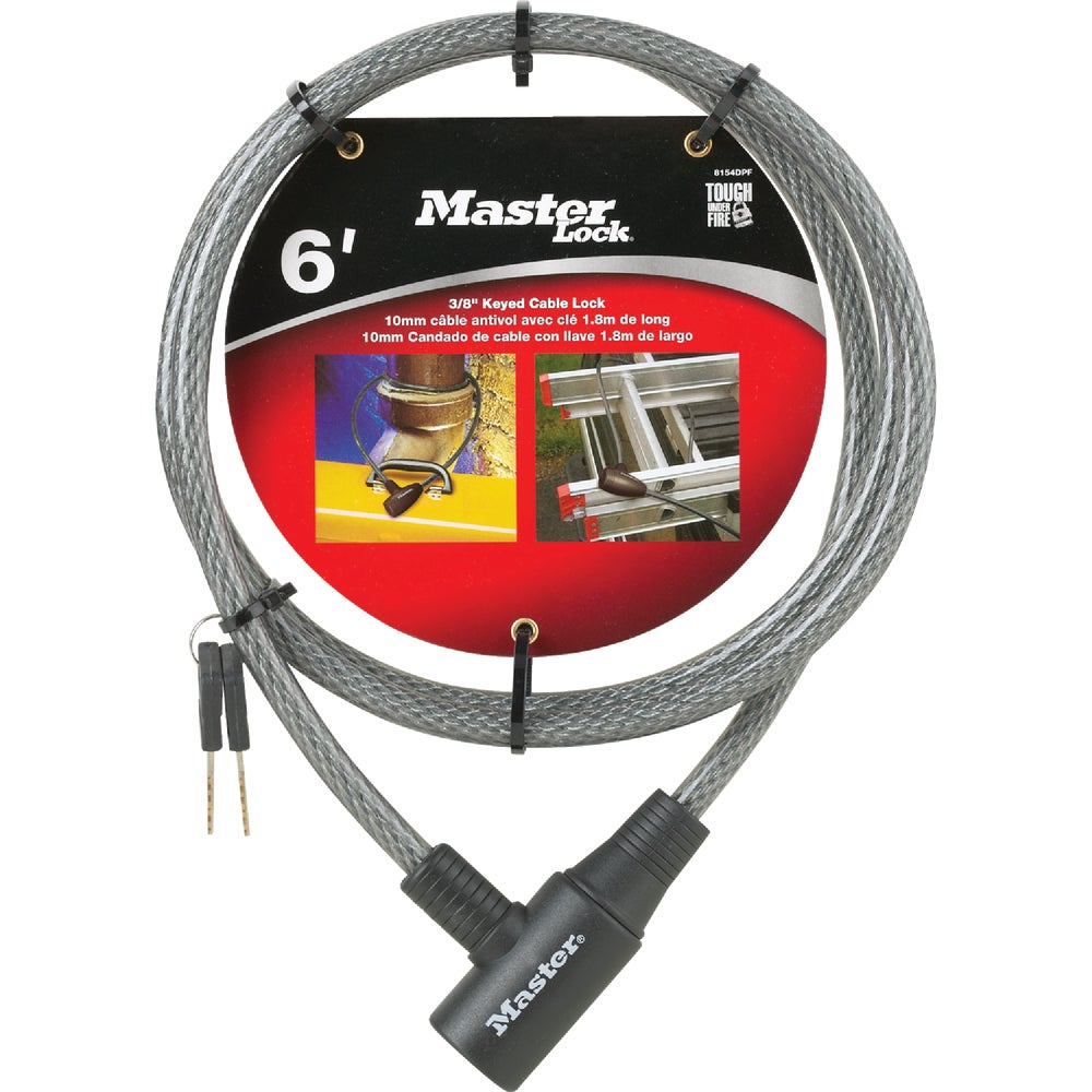 Master Lock 8154DPF Master Lock Integrated Keyed Cable Lock Family