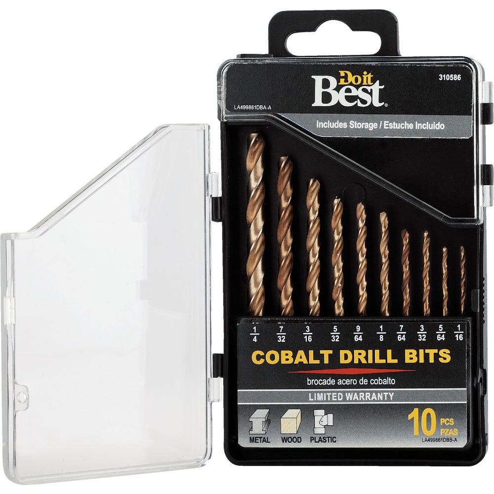 Mibro/GS 499861DB Do it Best 10Piece Cobalt Drill Bit Set Family