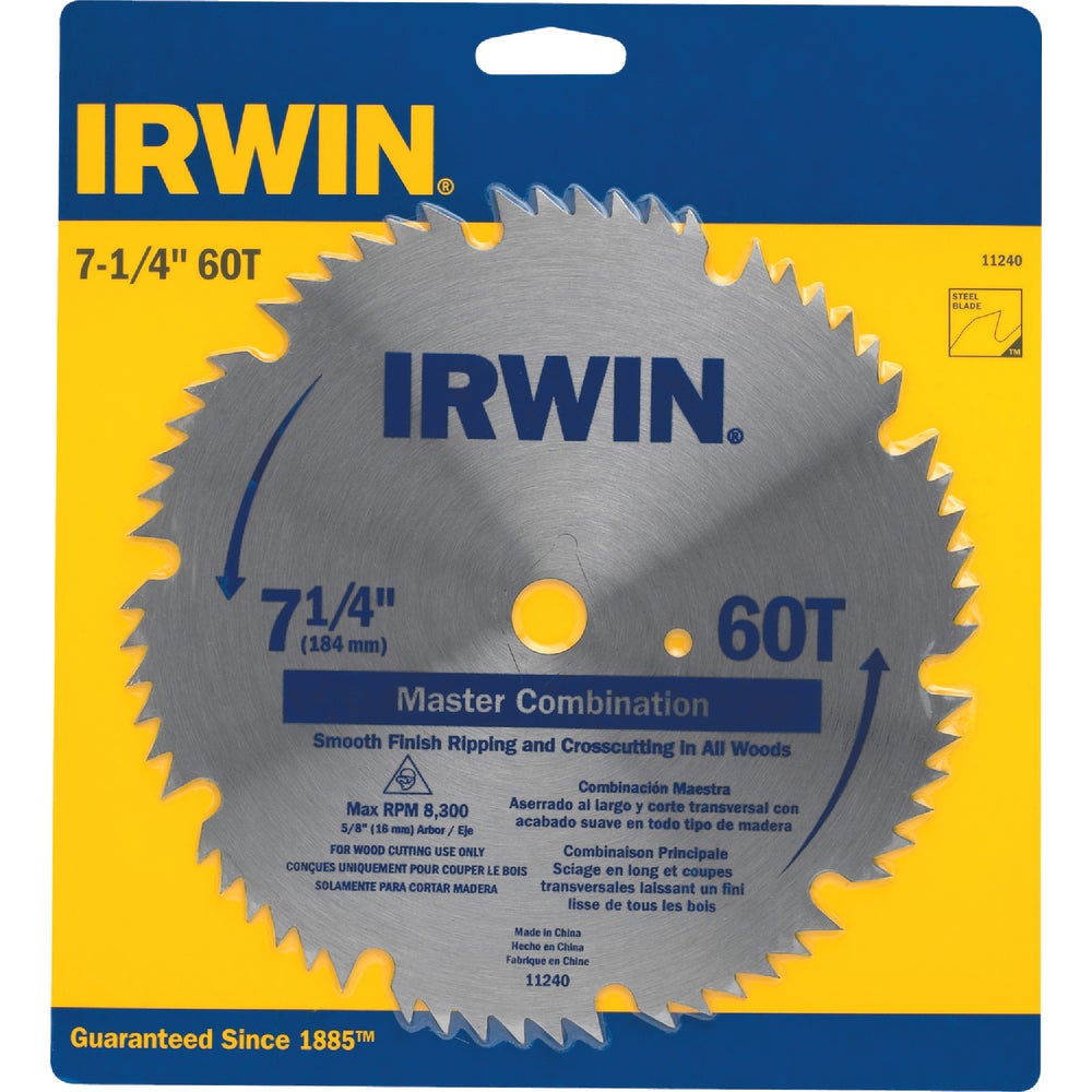 Irwin 11240 Irwin Steel Circular Saw Blade Family Hardware