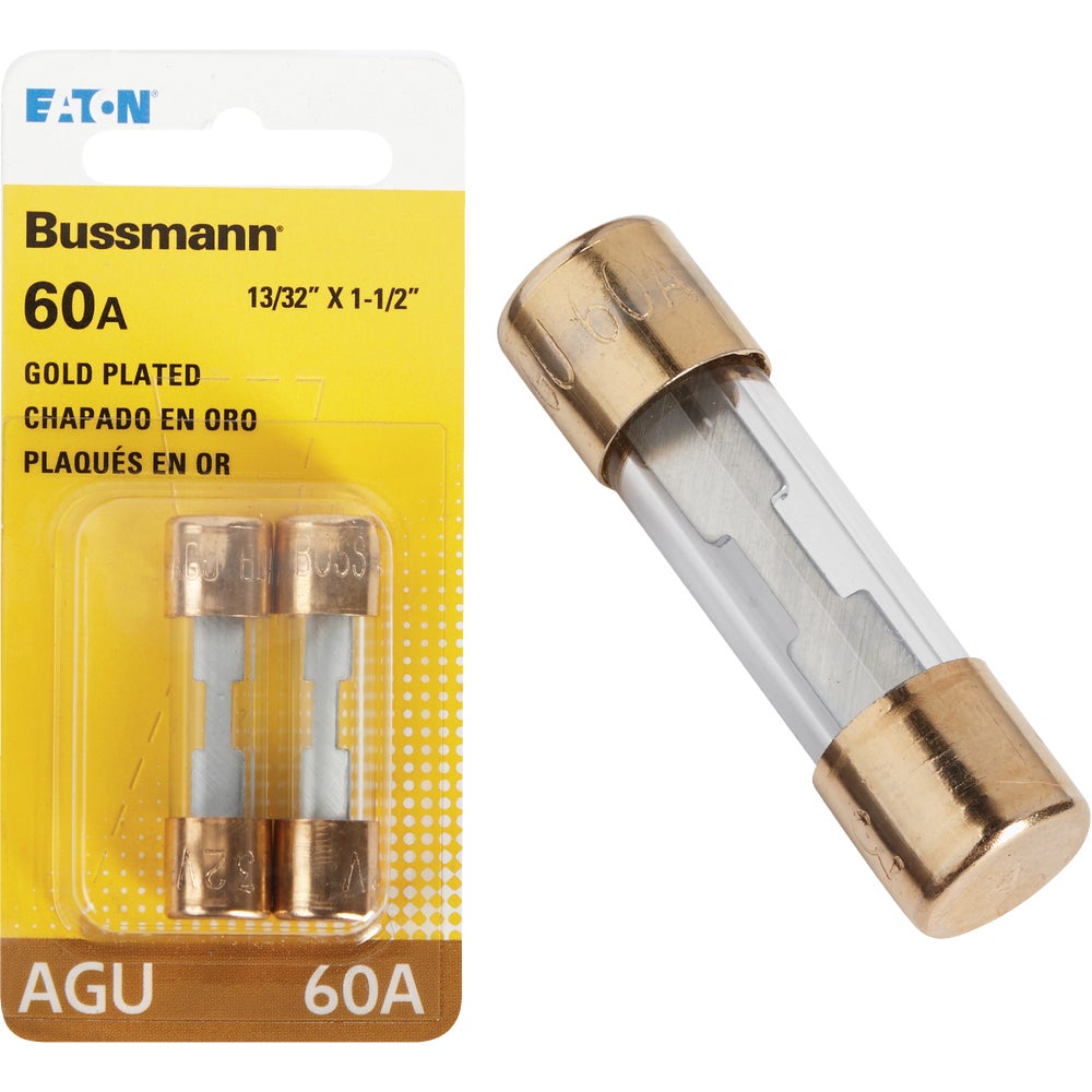 Bussmann BP/AGU60GPRP Bussmann PlatedEnd Glass Tube Automotive Fuse
