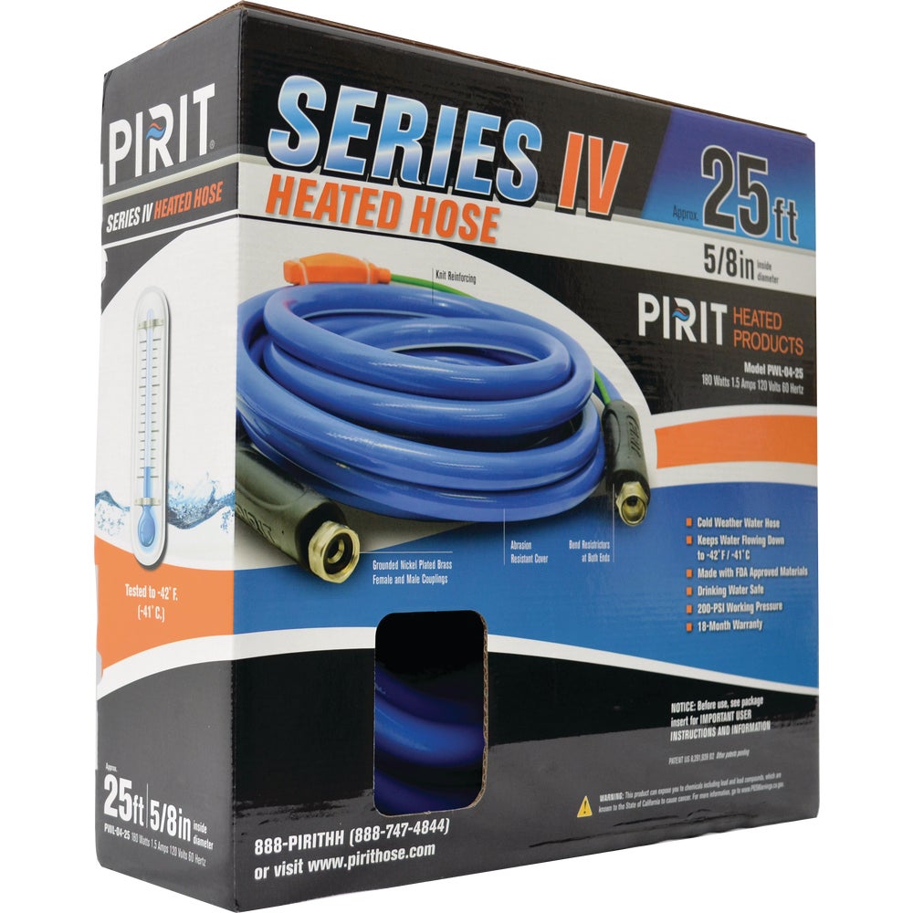 Pirit Heated Hose PWL0425 Pirit Series IV Heated Water Hose Family