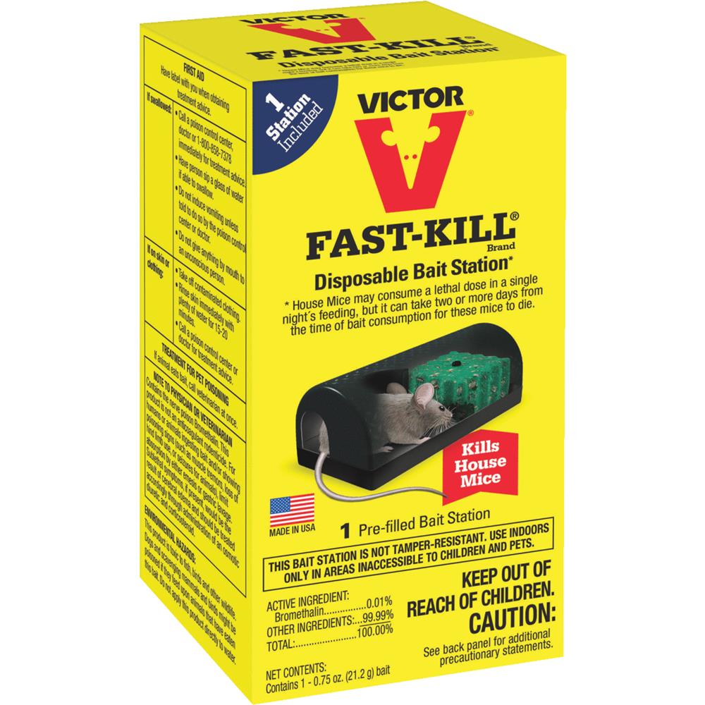 Woodstream M911 Victor FastKill Disposable Mouse Bait Station Family