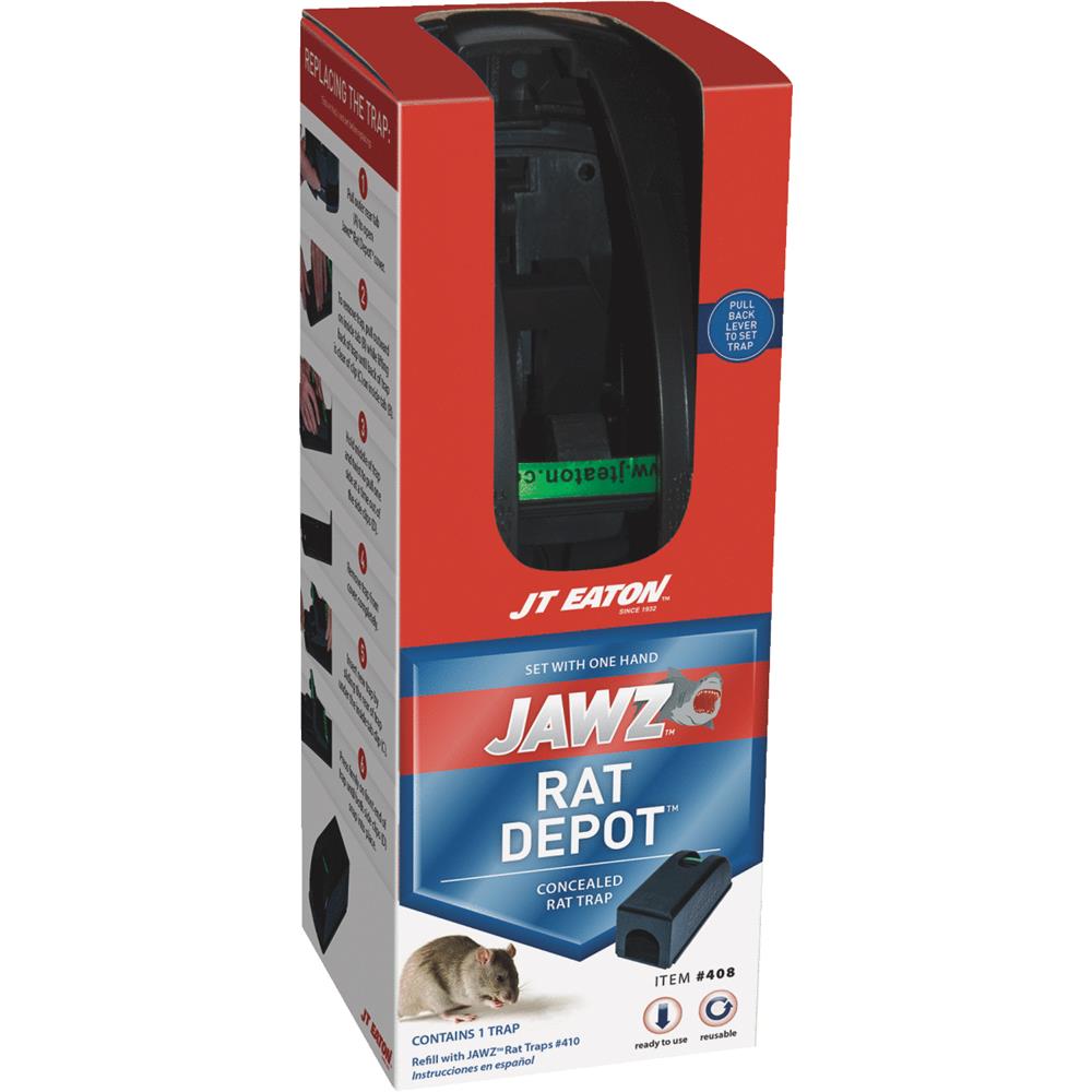 JT EATON 408 JT Eaton Jawz Rat Depot Rat Trap Family Hardware