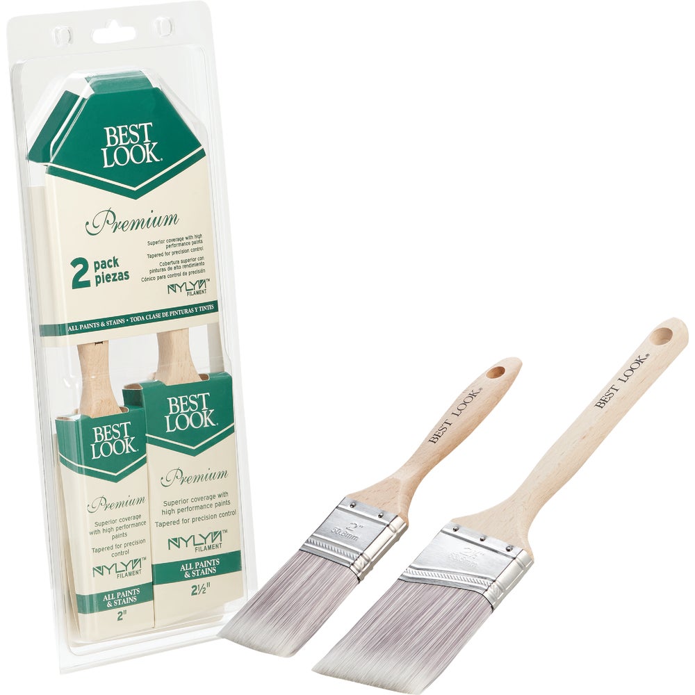 Linzer Products Corp 781932 Best Look Premium 2Piece Paint Brush Set Family Hardware
