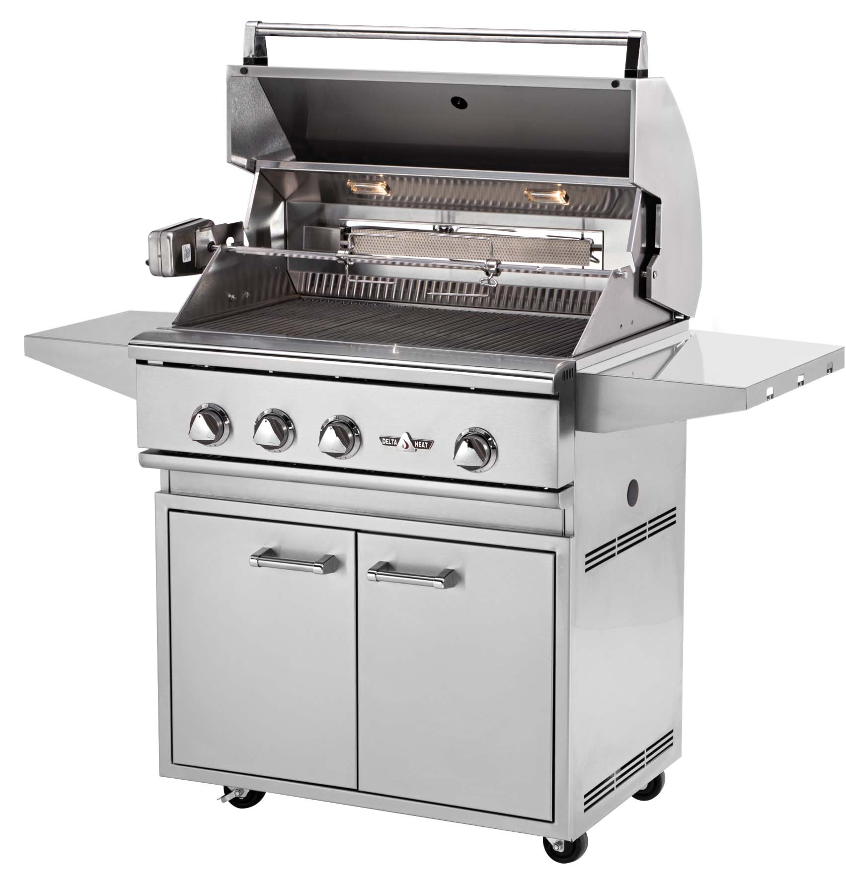 32" Delta Heat Gas Grill Natural Gas/Propane on Pedestal Family Hardware