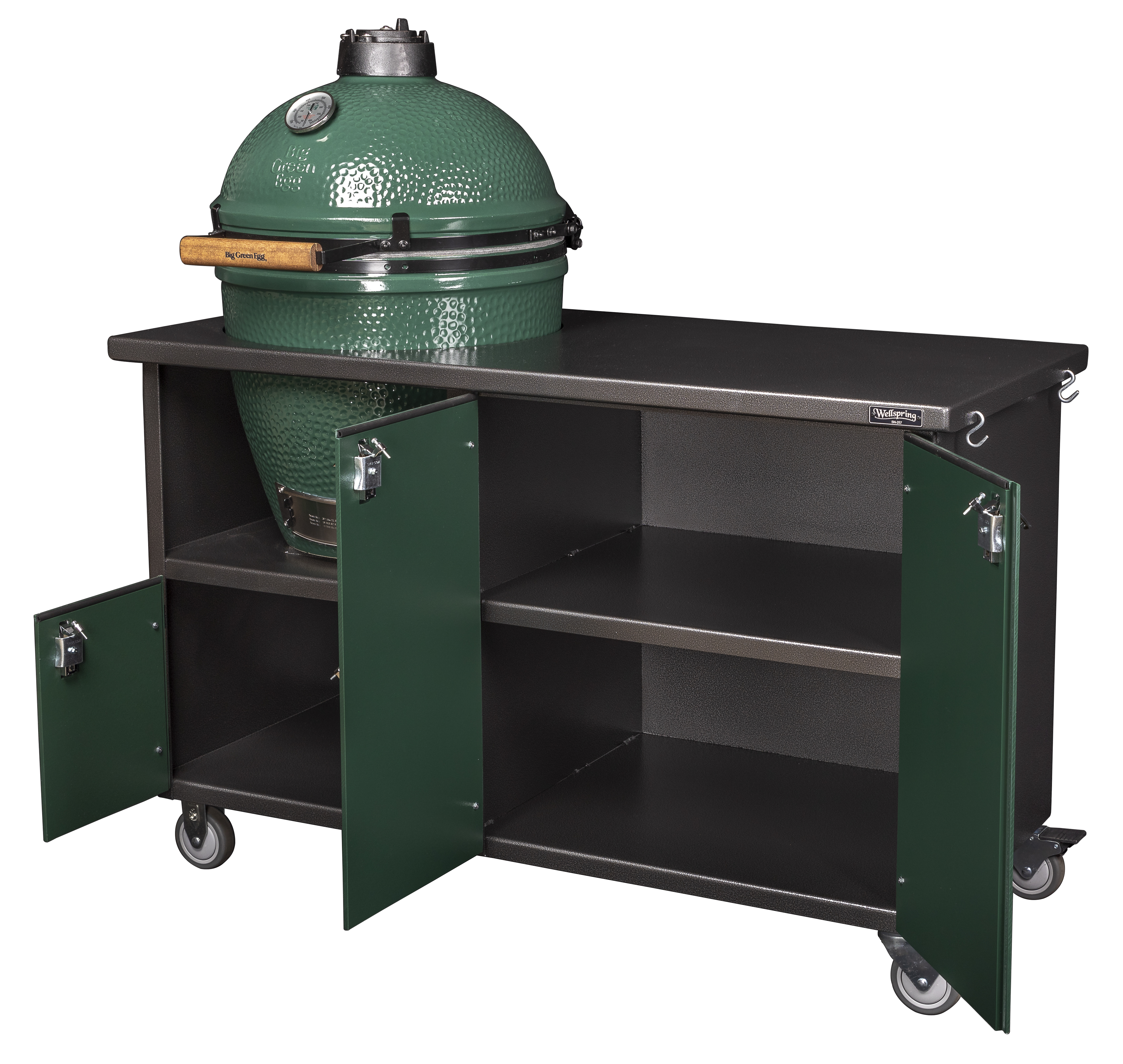 Big Green Egg / Kamado Joe 4 Door Deluxe Grill Cart Family Hardware