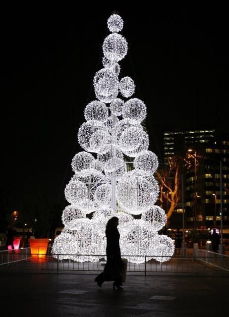 Outdoor Christmas Tree in Istanbul, Turkey