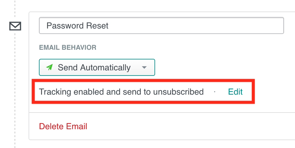 Workflow - Change sending behavior