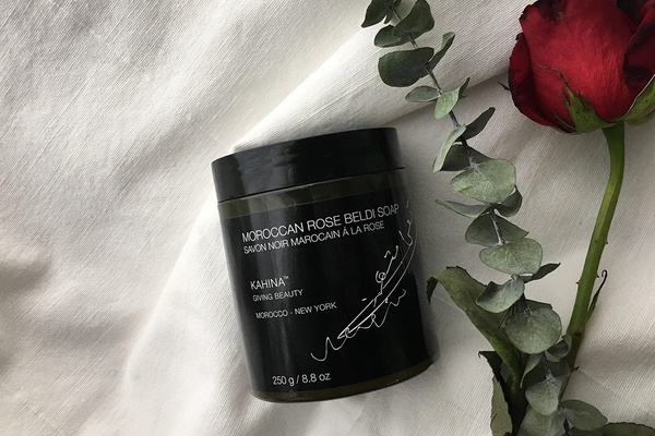 Karina Giving Beauty Moroccan Rose Beldi Soap.