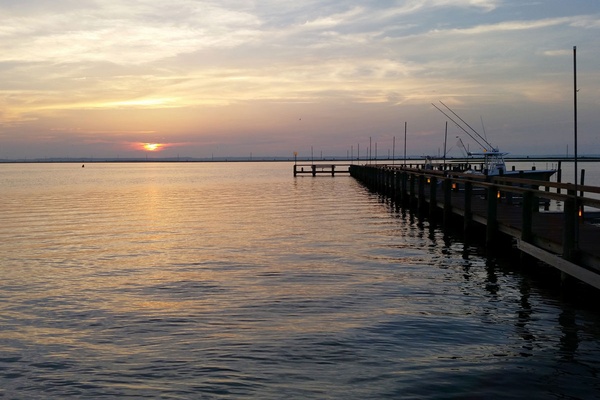 Sunset on Chicnoteague Island
