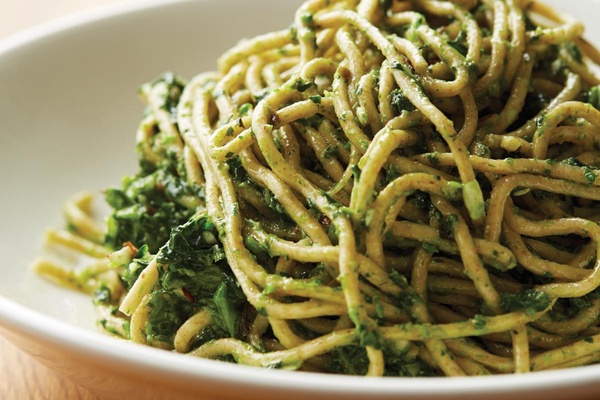 Whole Wheat Pasta with Broccoli Rabe Pesto from Downtown Italian