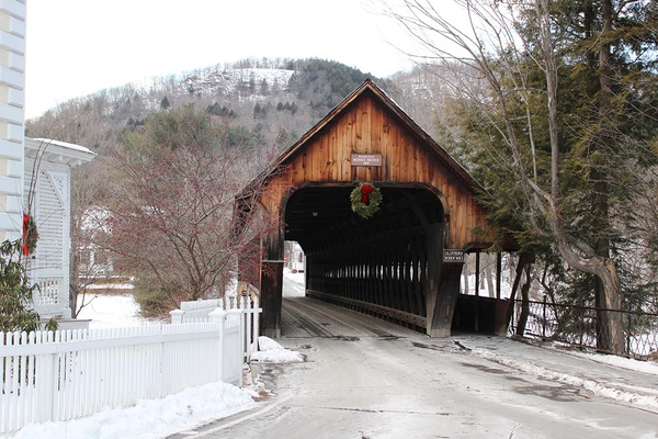 Covered bridge in Woodstock, Vermont