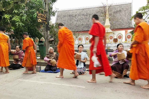 Monks in Luang Prabang, Laos