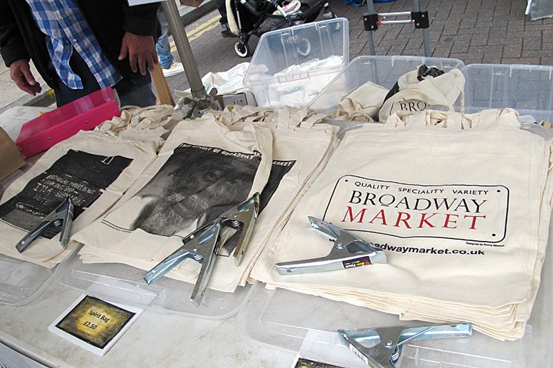 Local pride at Broadway Market. Photo: Geren Lockhart. 