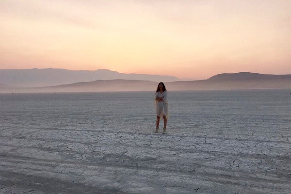 Magdalena Sartori at Burning Man.