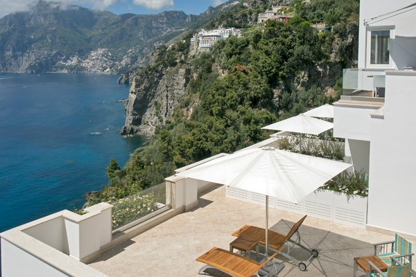 Casa Angelina built into the cliffs of the Amalfi Coast
