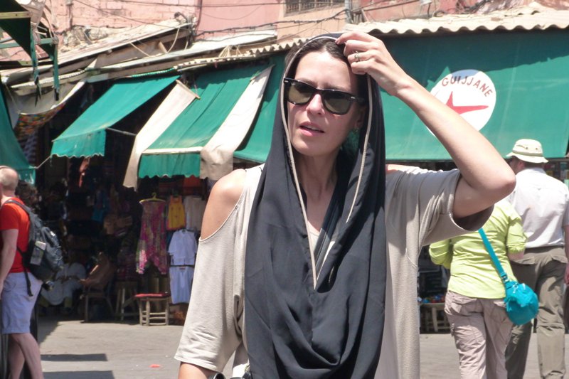 Here I am in Djemaa el Fna (the square) preparing to visit the souks.