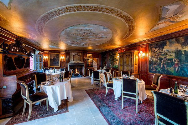 The fireplace room at Chez Bruno.