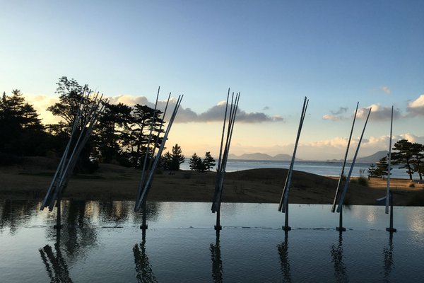Naoshima island art installation.