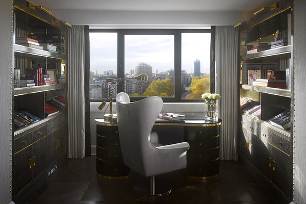 A study room in the Royal Suite, Intercontinental London Park Lane