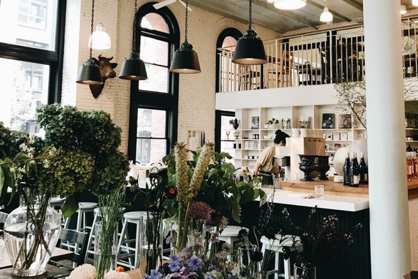 Interior of London Plane restaurant in Seattle.