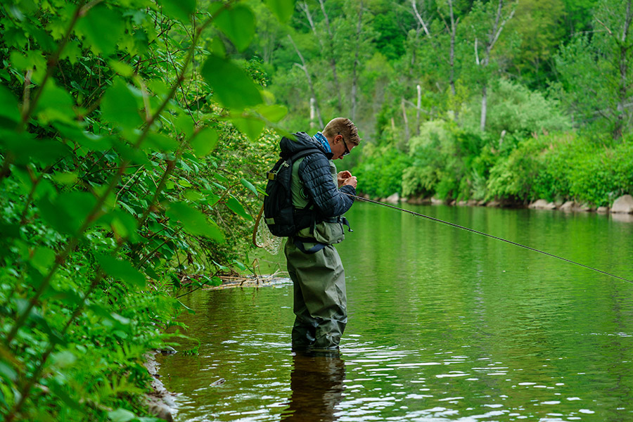 Young Fisherman, Wulff Run, Willowemoc, New York