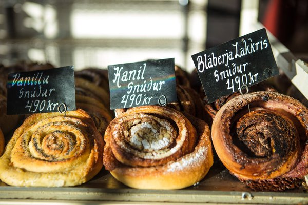 Pastries at Braud & Co in Reykjavík, Iceland