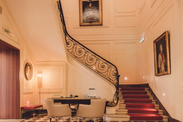 the staircase at Hôtel de Sers, Paris
